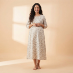 Floral Cotton Maternity Dress